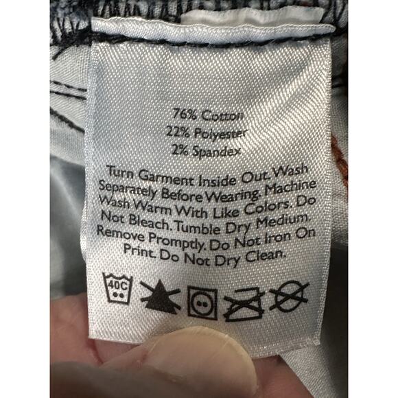 Eddie Bauer Curvy Fit Trouser Boot cut Dark Wash Womens Blue Jeans Sz 8T - Picture 16 of 16